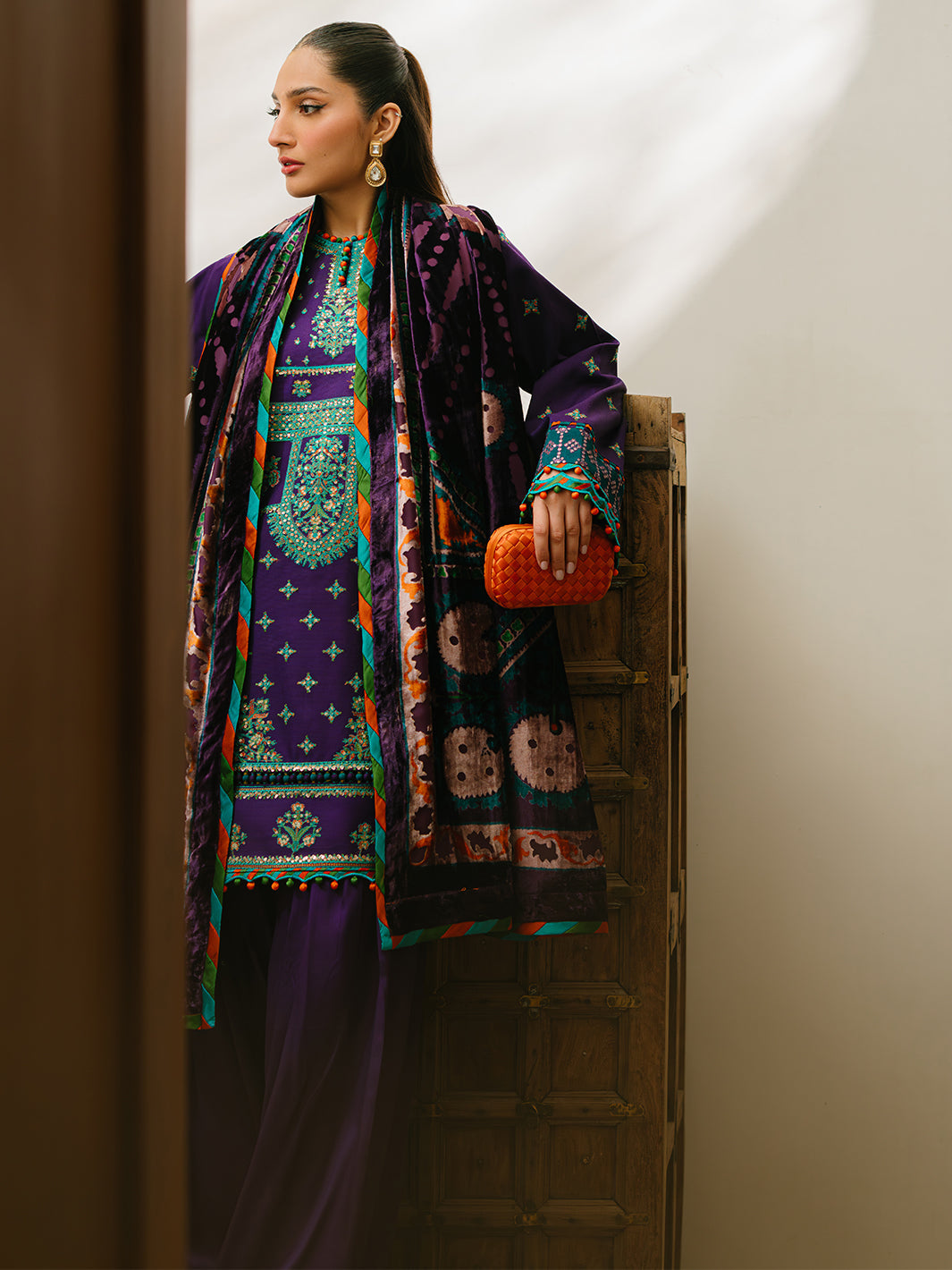 Bin Ilyas | Olivia Embroidered Winter 24 |   524 - B by Bin Ilyas - Designer Dress - Type: Ladies Clothes - Available at Libayah - 100% Original