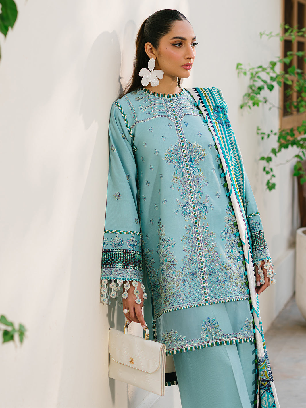 Bin Ilyas | Olivia Embroidered Winter 24 |  525 - A by Bin Ilyas - Designer Dress - Type: Ladies Clothes - Available at Libayah - 100% Original