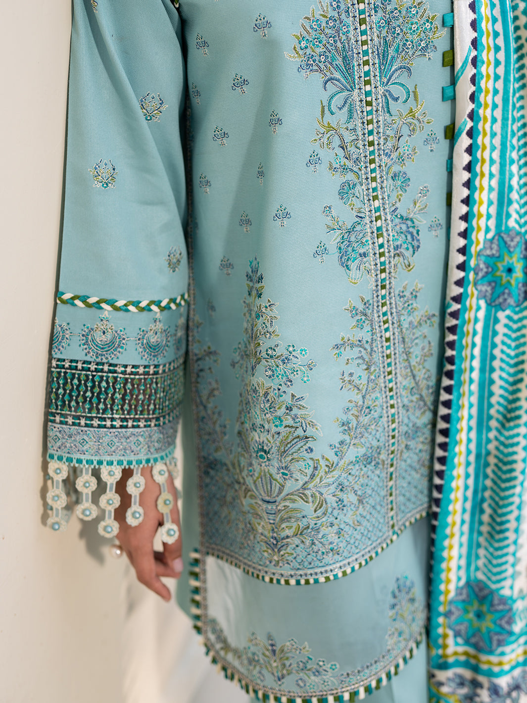 Bin Ilyas | Olivia Embroidered Winter 24 |  525 - A by Bin Ilyas - Designer Dress - Type: Ladies Clothes - Available at Libayah - 100% Original