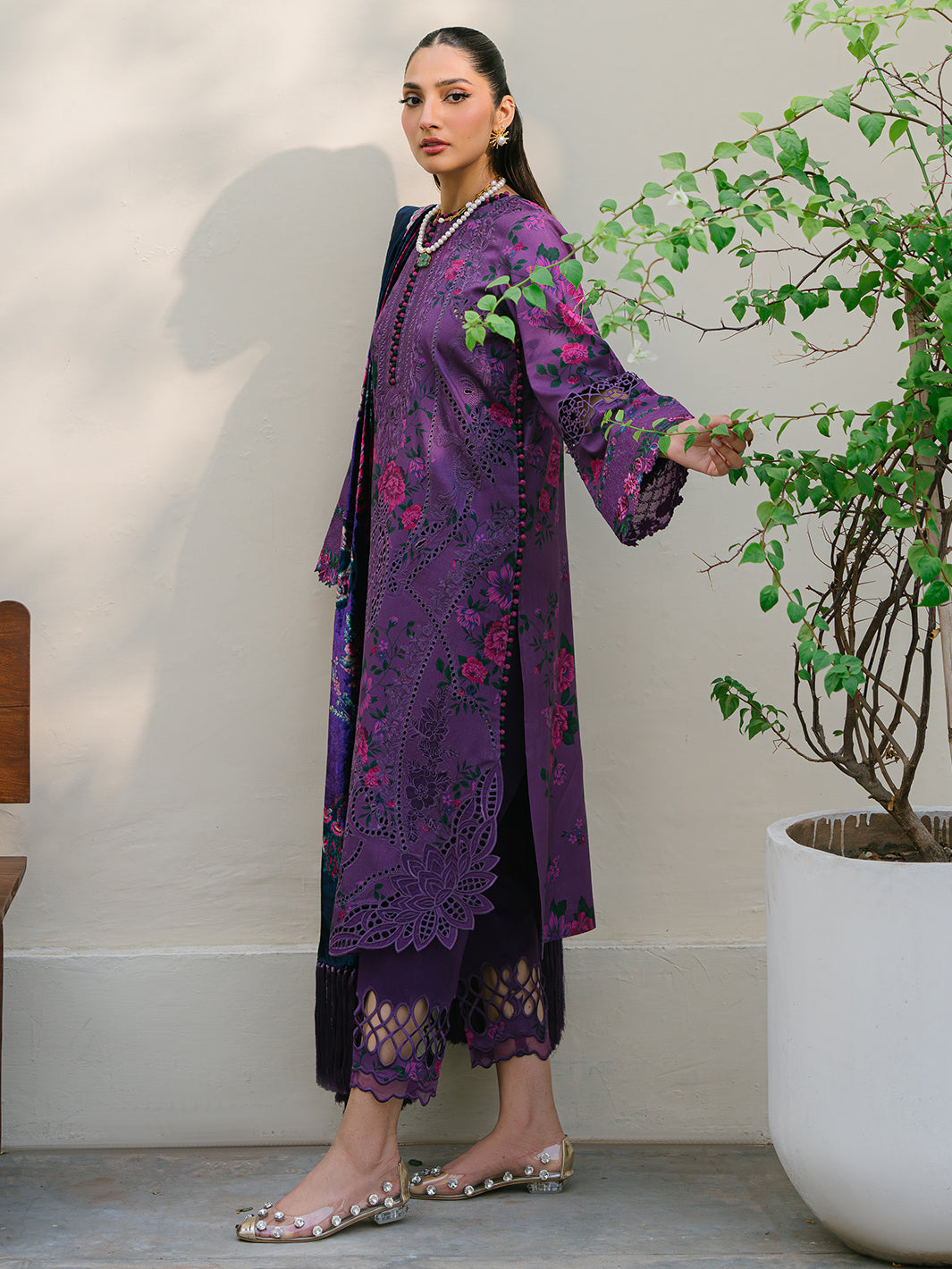 Bin Ilyas | Olivia Embroidered Winter 24 | 526 - A by Bin Ilyas - Designer Dress - Type: Ladies Clothes - Available at Libayah - 100% Original