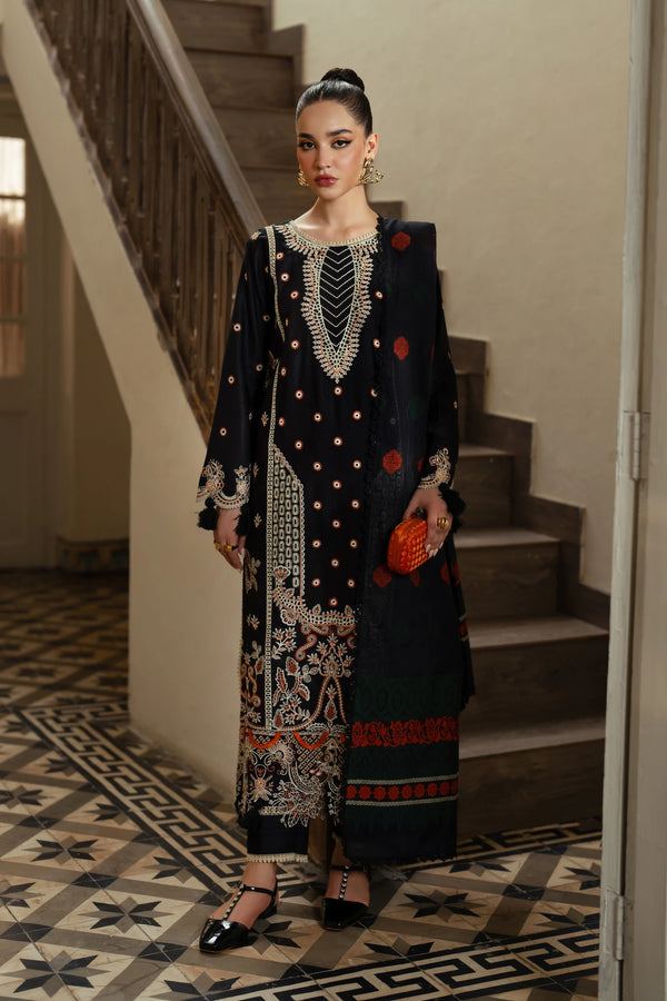 Aabyaan | Miraal Signature Embroidered Viscose | FATIN (AV-09) by Aabyaan - Designer Dress - Type: Luxury - Available at Libayah - 100% Original