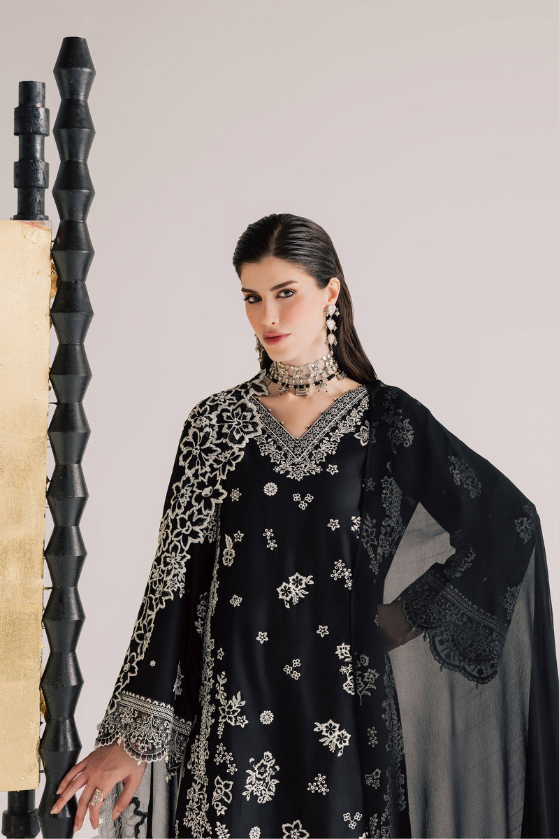 Batik | Festive Eid 26 | Black Aura - by Libayah - Registered Vendor of : Batik - 100% Original Designer Dress