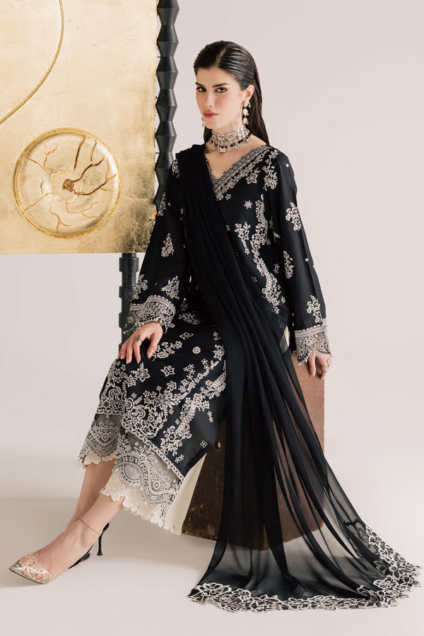 Batik | Festive Eid 26 | Black Aura - by Libayah - Registered Vendor of : Batik - 100% Original Designer Dress