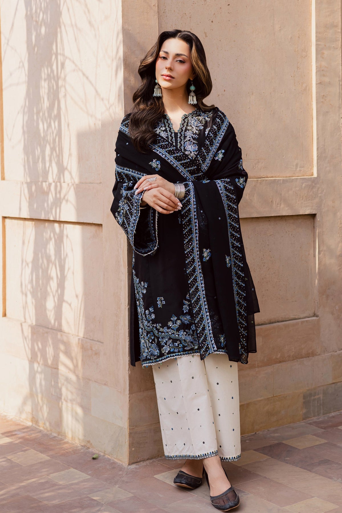 Batik | Festive Eid 26 | Black Iris by Batik - Designer Dress  - Type : Ladies Clothes - Available at Libayah - 100% Original 