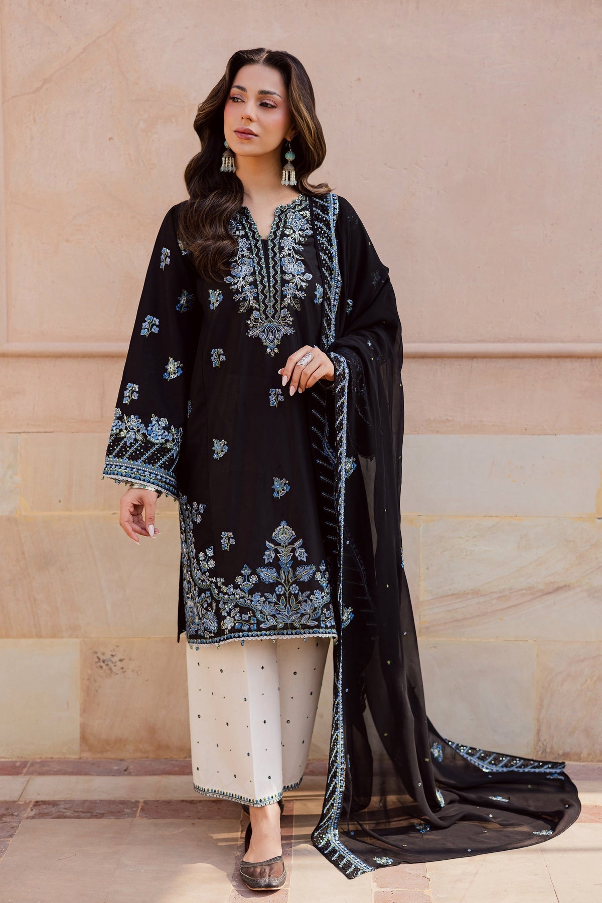Batik | Festive Eid 26 | Black Iris by Batik - Designer Dress  - Type : Ladies Clothes - Available at Libayah - 100% Original 