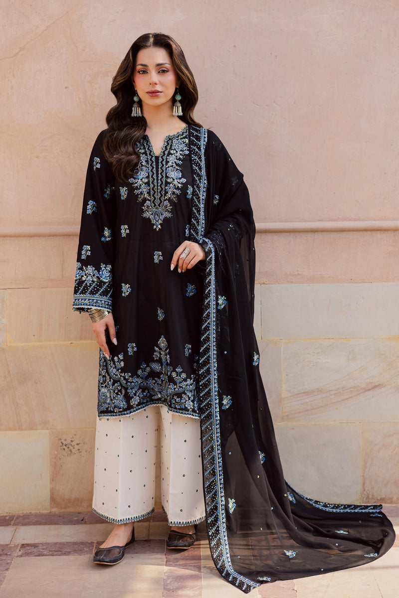 Batik | Festive Eid 26 | Black Iris by Batik - Designer Dress  - Type : Ladies Clothes - Available at Libayah - 100% Original 