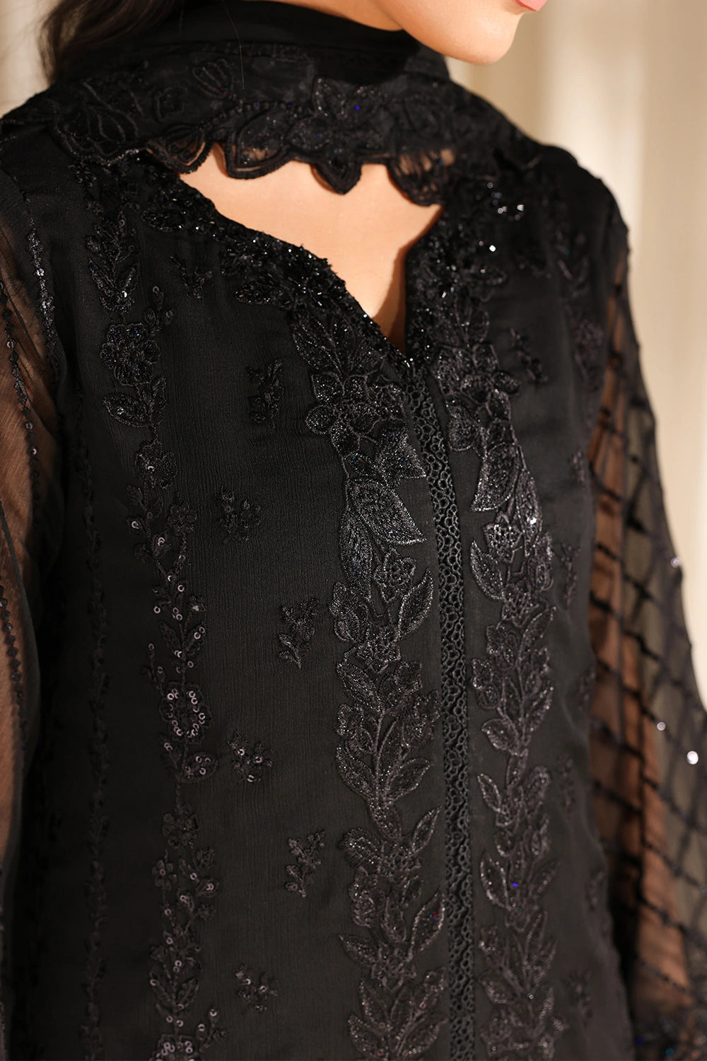 Afrozeh | Basic Pret 26 RTW | NACRE by Afrozeh - Designer Dress  - Type : Ladies Clothes - Available at Libayah - 100% Original 