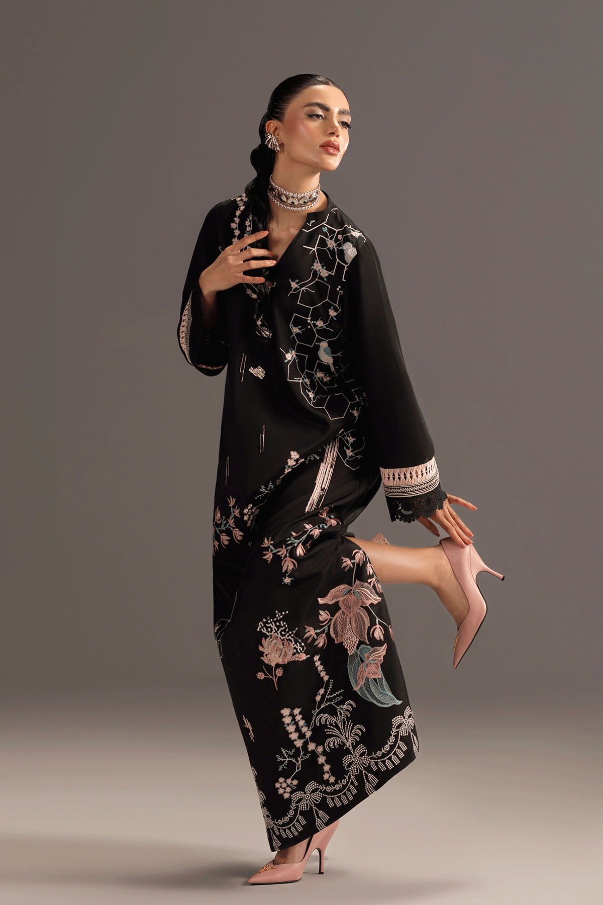 Erum Khan | Summer Whisper | Lady Charm - Designer Dress - Type : Ladies Clothes - Available at Libayah - 100% Original