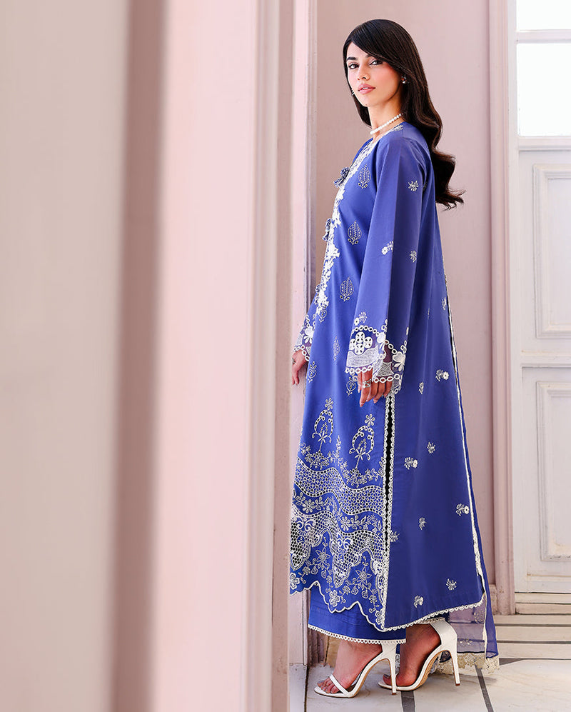 Roheenaz | Veil of Summer Chikankari | Blanc Mirage by Roheenaz - Designer Dress  - Type : Ladies Clothes - Available at Libayah - 100% Original 