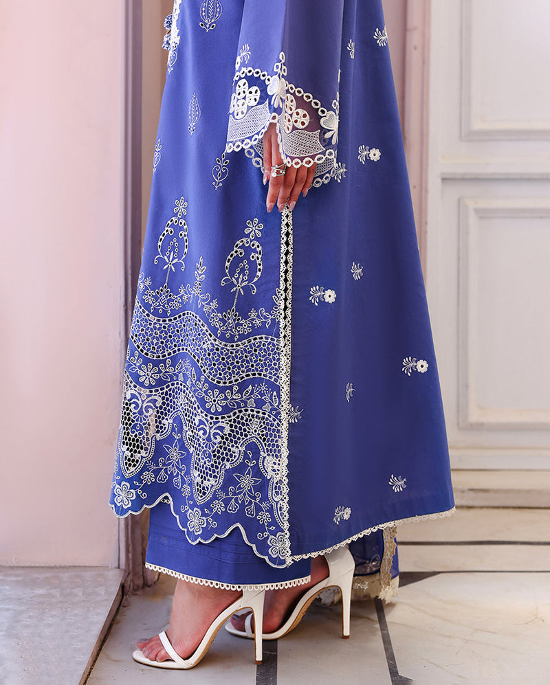 Roheenaz | Veil of Summer Chikankari | Blanc Mirage by Roheenaz - Designer Dress  - Type : Ladies Clothes - Available at Libayah - 100% Original 