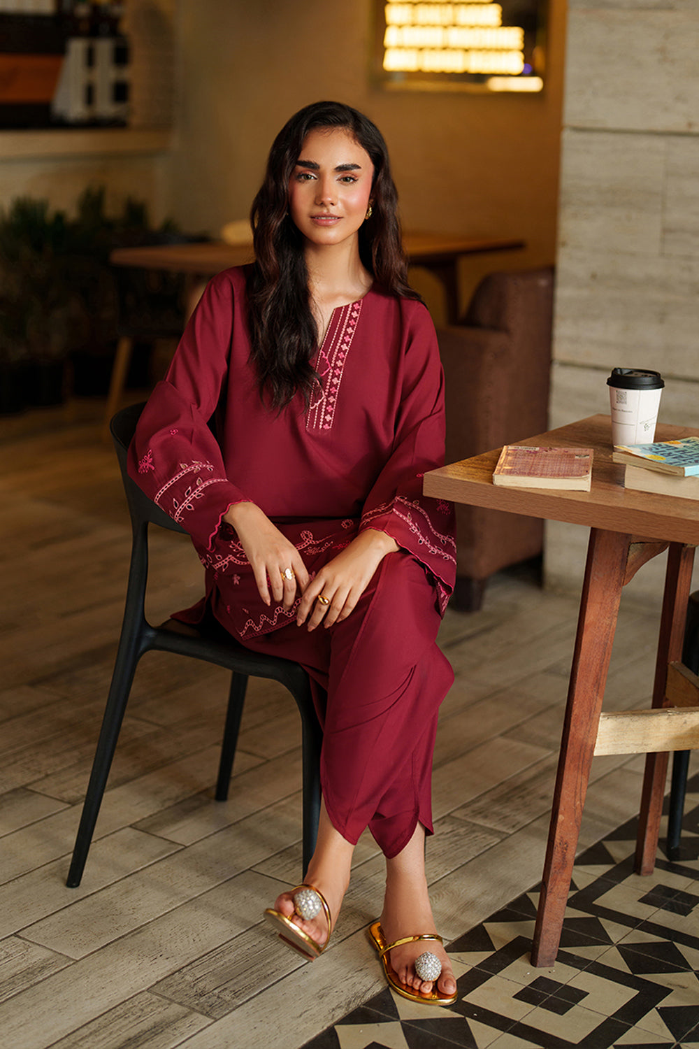 Azure | Chic Essentials | Blaze Berry by Azure - Designer Dress  - Type : Ladies Clothes - Available at Libayah - 100% Original 