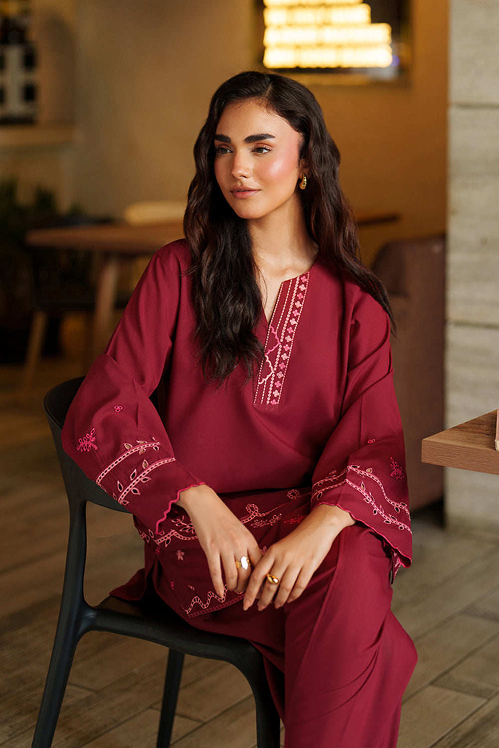 Azure | Chic Essentials | Blaze Berry by Azure - Designer Dress  - Type : Ladies Clothes - Available at Libayah - 100% Original 