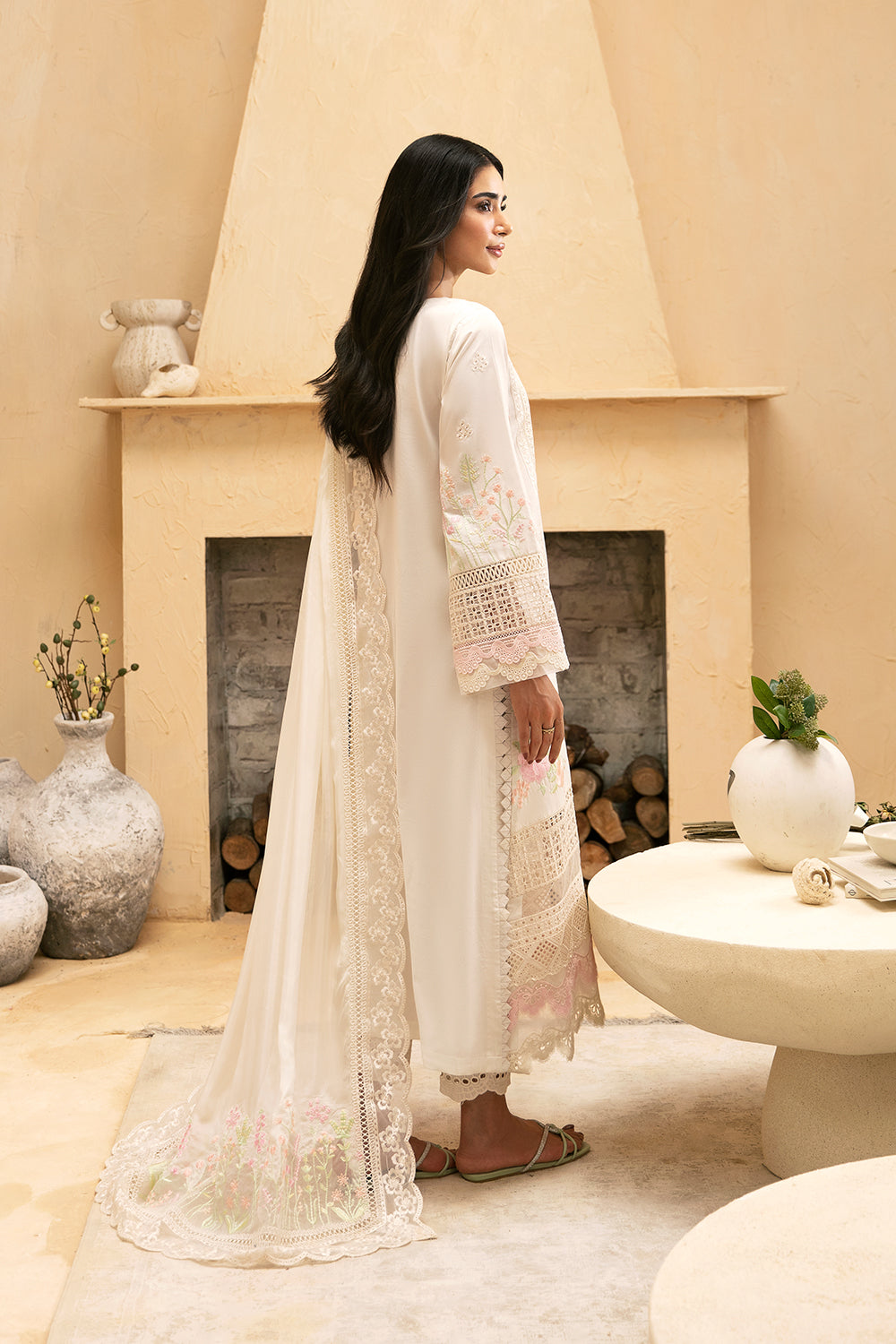 Azure | Luxury Premium Cambric 24 | Blissful Snow by Azure - Designer Dress - Type: Luxury - Available at Libayah - 100% Original