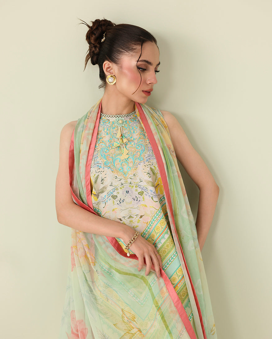 Roheenaz | Rosette Lawn | Bloomed Muse - Designer Dress - Type : Ladies Clothes - Available at Libayah - 100% Original