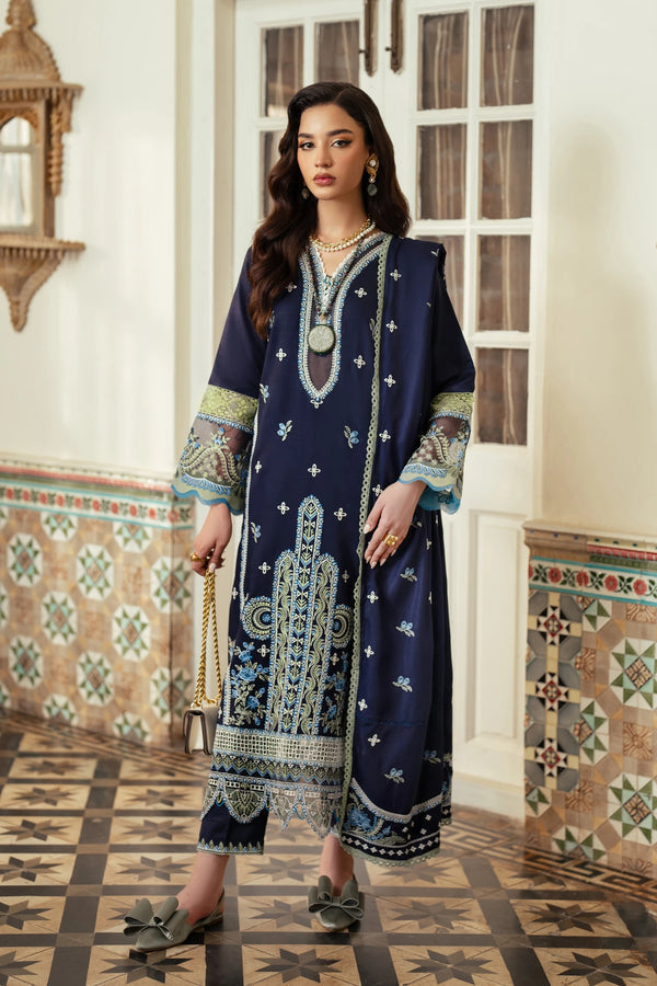 Aabyaan | Miraal Signature Embroidered Viscose | SIRAN (AV-03) by Aabyaan - Designer Dress - Type: Luxury - Available at Libayah - 100% Original