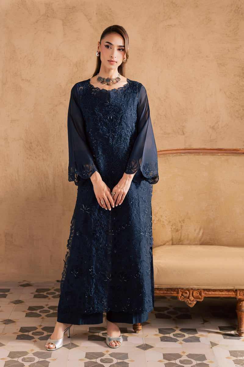 Batik | Festive Eid 26 | Blue Manila - by Libayah - Registered Vendor of : Batik - 100% Original Designer Dress
