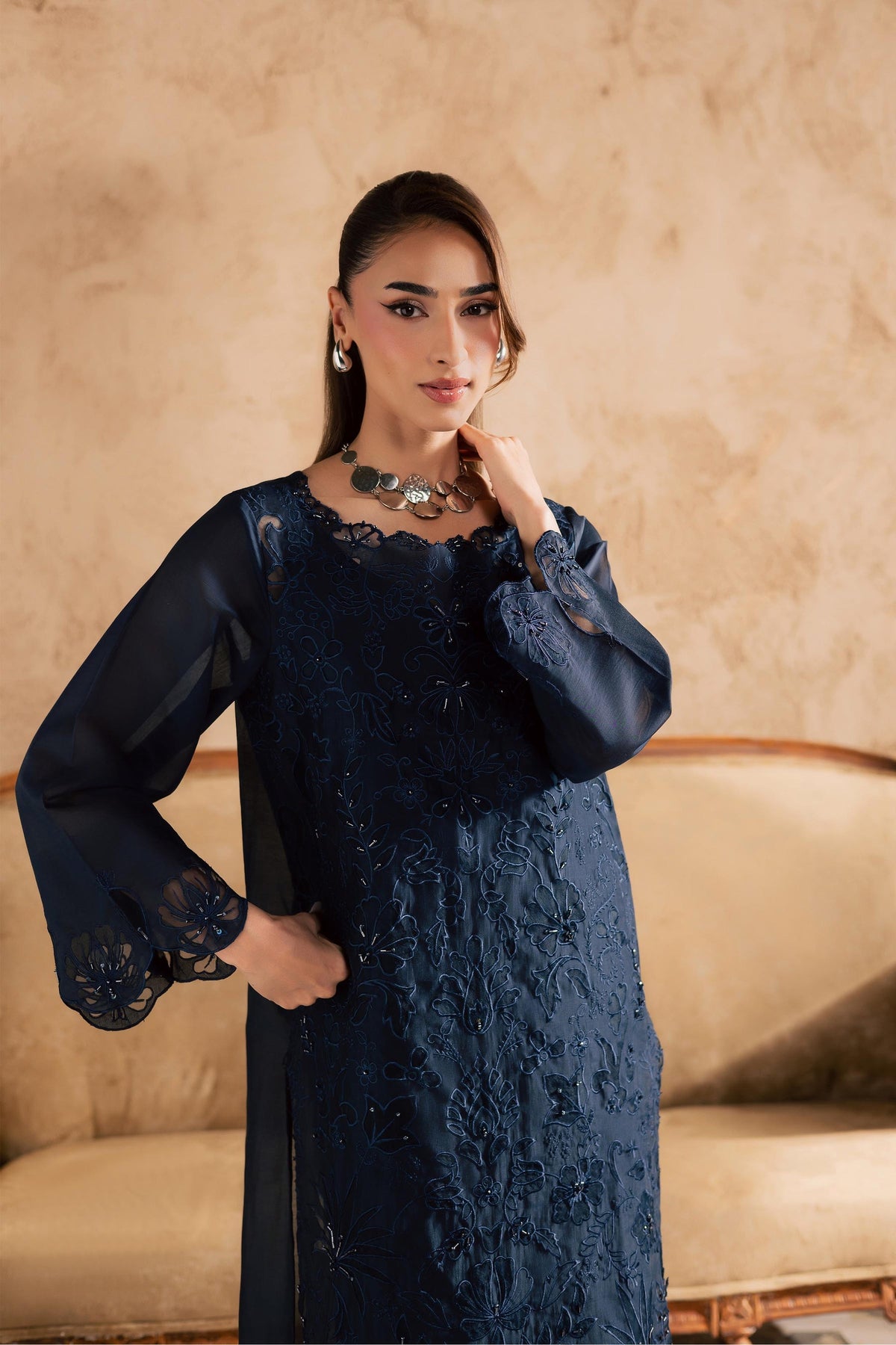 Batik | Festive Eid 26 | Blue Manila - by Libayah - Registered Vendor of : Batik - 100% Original Designer Dress