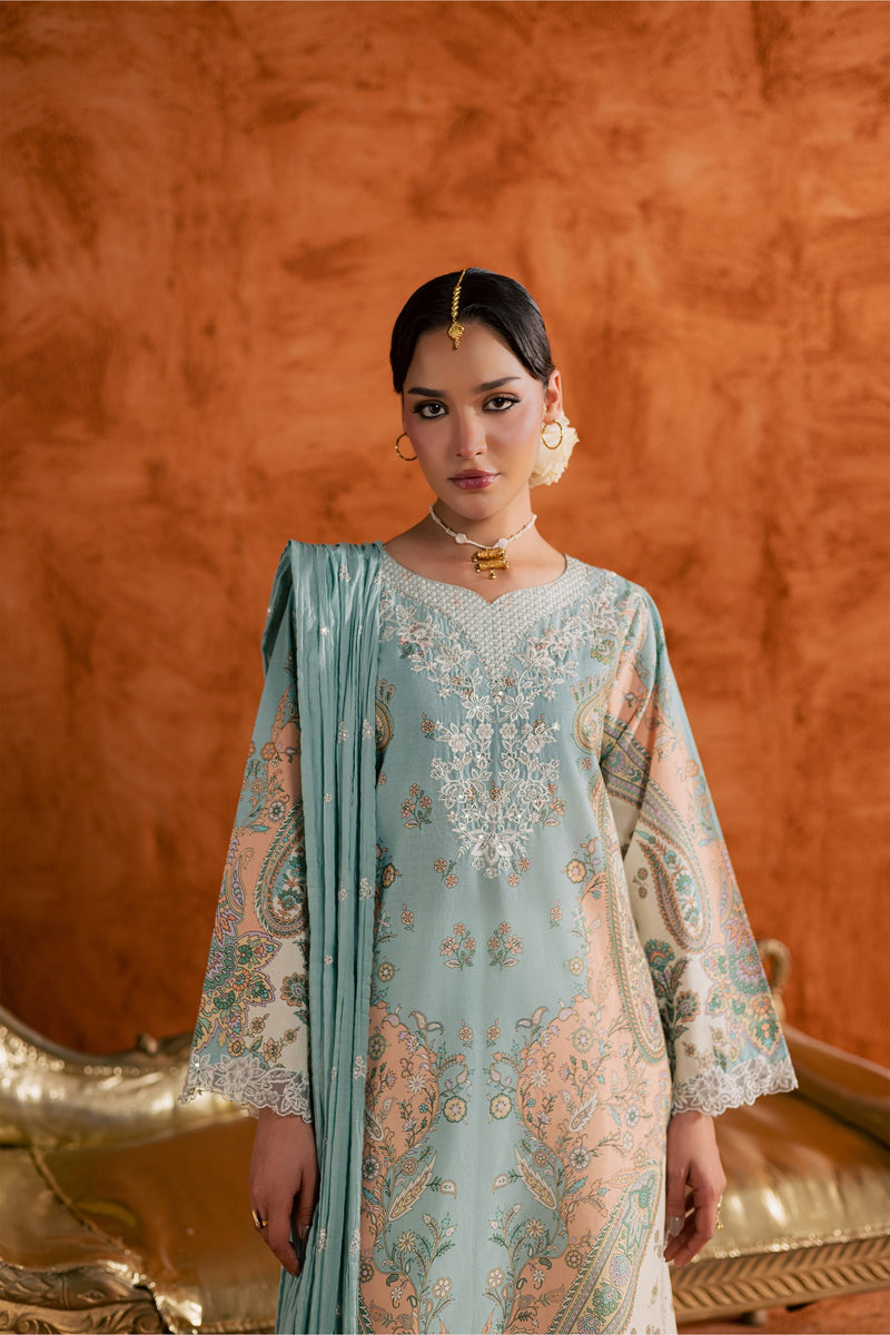 Batik | Festive Eid 26 | Blue Olaf - by Libayah - Registered Vendor of : Batik - 100% Original Designer Dress