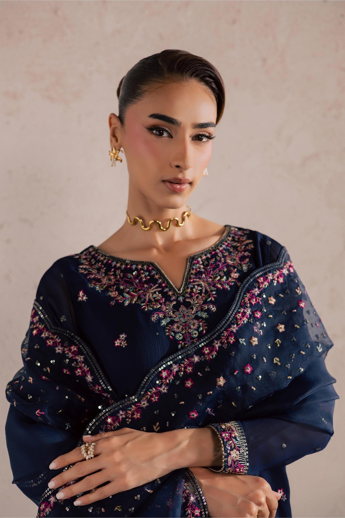 Batik | Festive Eid 26 | Bluey - by Libayah - Registered Vendor of : Batik - 100% Original Designer Dress
