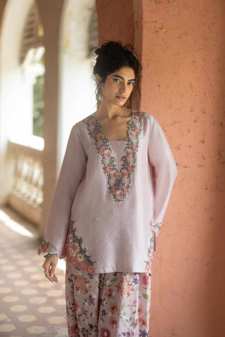 Zainab Chottani | Summer Edition 26 | Blush Fleur by Zainab Chottani - Designer Dress  - Type : Ladies Clothes - Available at Libayah - 100% Original 