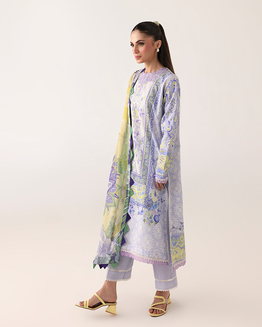 Roheenaz | Rosette Lawn | Blush Meadow - Designer Dress - Type : Ladies Clothes - Available at Libayah - 100% Original