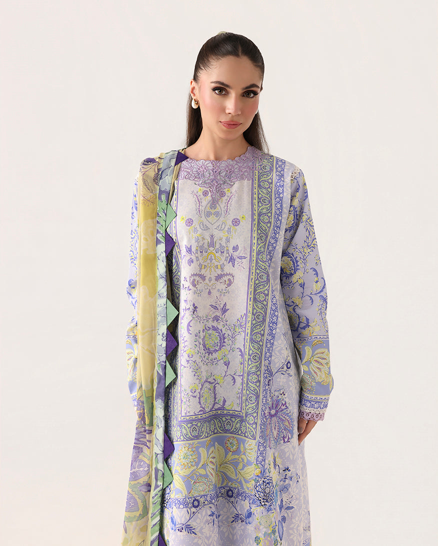 Roheenaz | Rosette Lawn | Blush Meadow - Designer Dress - Type : Ladies Clothes - Available at Libayah - 100% Original