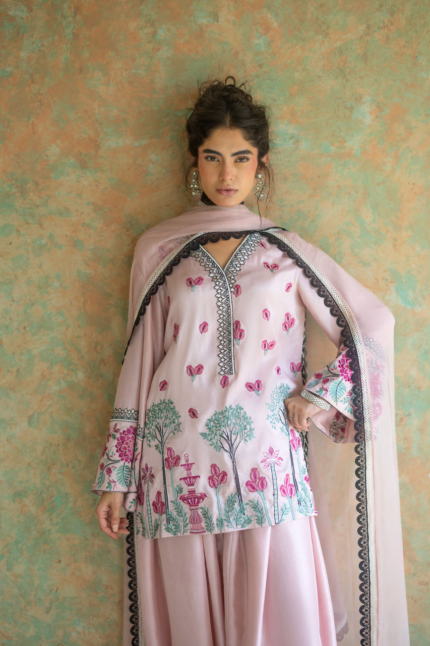 Zainab Chottani | Summer Edition 26 | Blush Serenade Balloon by Zainab Chottani - Designer Dress  - Type : Ladies Clothes - Available at Libayah - 100% Original 