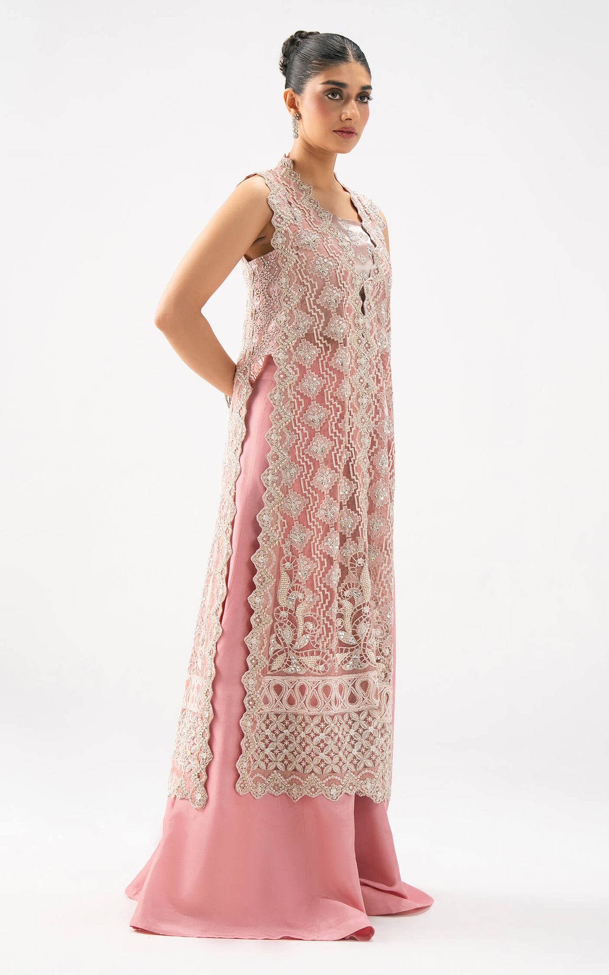 Asifa and Nabeel | Lyle Luxury Formals 25 | Blush Reverie Ensemble by Asifa and Nabeel - Designer Dress  - Type : Ladies Clothes - Available at Libayah - 100% Original 