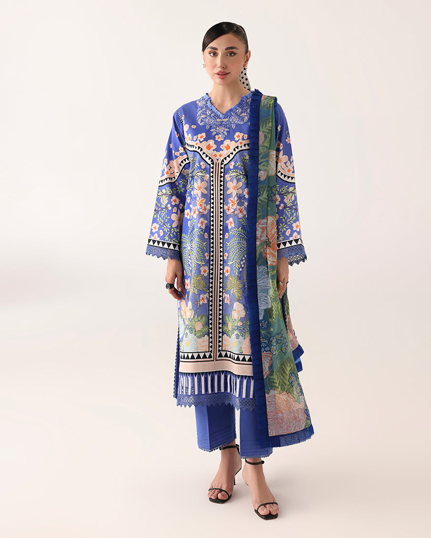 Roheenaz | Rosette Lawn | Breeze of Dawn - Designer Dress - Type : Ladies Clothes - Available at Libayah - 100% Original