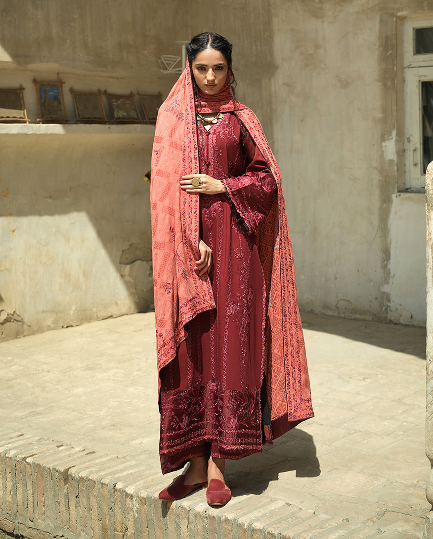 Mushq | Bukhara Winter Edit | Bukhara Bloom by Mushq - Designer Dress  - Type : Ladies Clothes - Available at Libayah - 100% Original 
