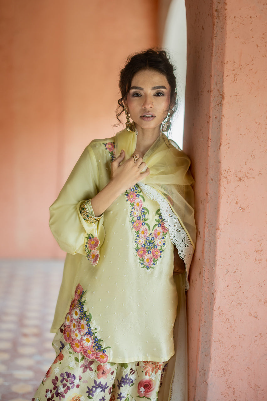 Zainab Chottani | Summer Edition 26 | Butter Fleur by Zainab Chottani - Designer Dress  - Type : Ladies Clothes - Available at Libayah - 100% Original 