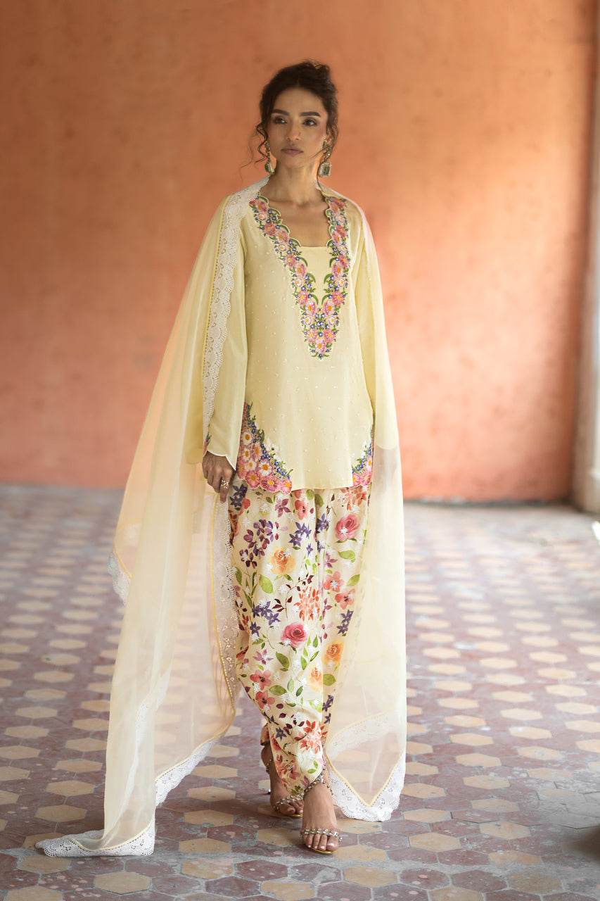 Zainab Chottani | Summer Edition 26 | Butter Fleur by Zainab Chottani - Designer Dress  - Type : Ladies Clothes - Available at Libayah - 100% Original 