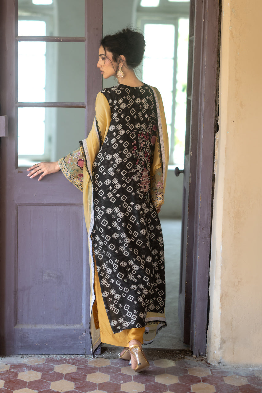 Zainab Chottani | Summer Edition 26 |Butter Yellow by Zainab Chottani - Designer Dress  - Type : Ladies Clothes - Available at Libayah - 100% Original 