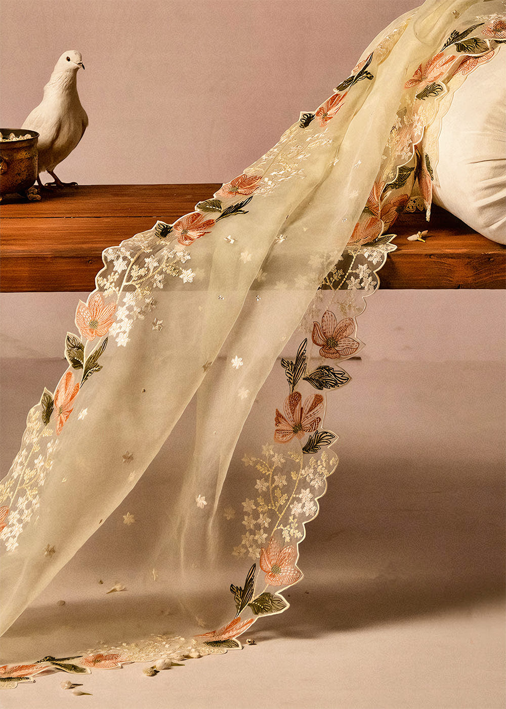 Cross Stitch | Mahiri Embroidered Lawn 24 | MINTY MIST