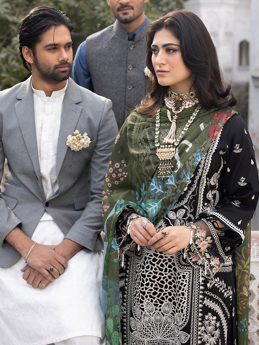 Mahnur | Mahrukh Luxury Lawn 24 | CAMELIA by Mahnur - Designer Dress - Type: Ladies Clothes - Available at Libayah - 100% Original