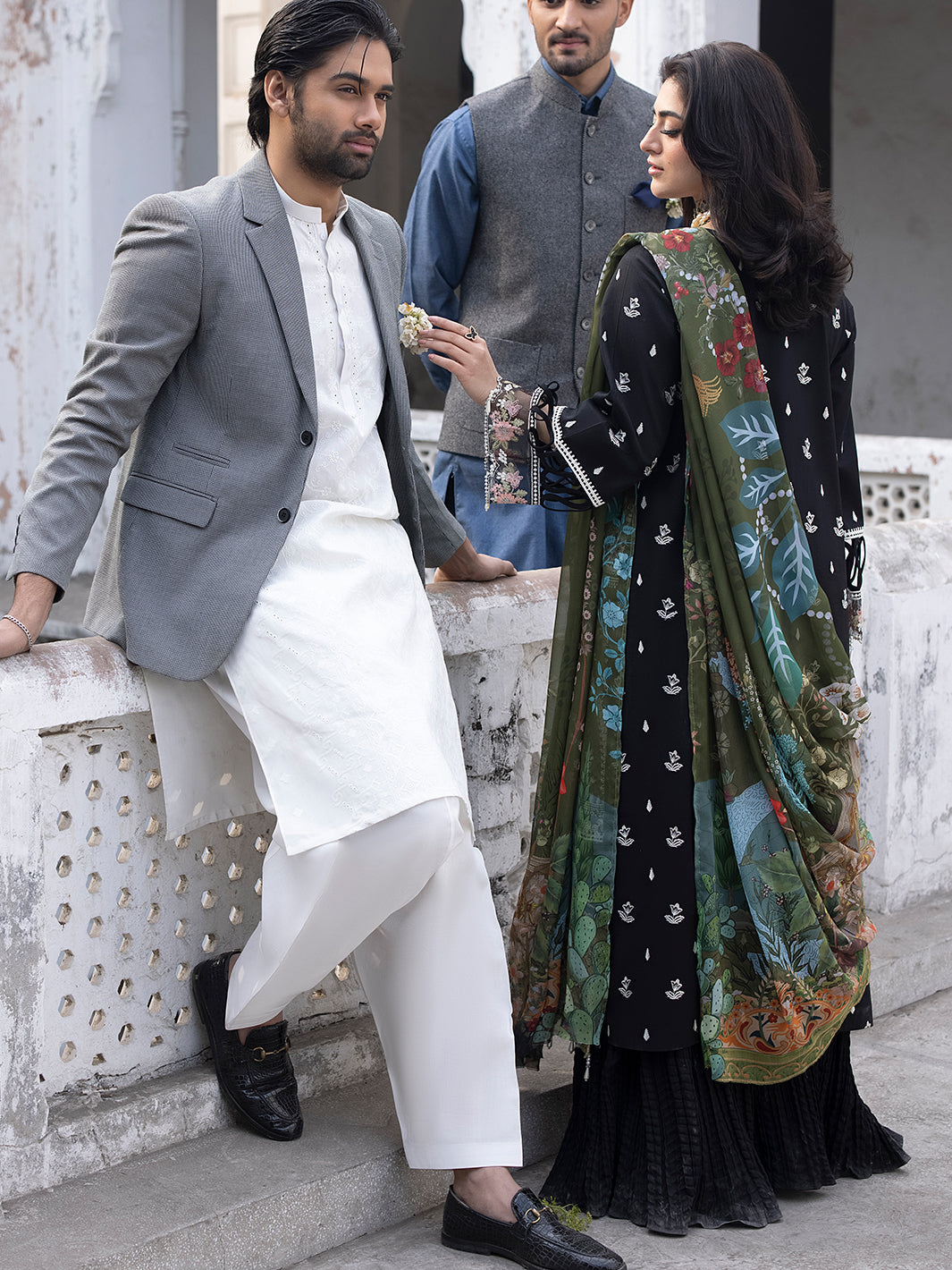 Mahnur | Mahrukh Luxury Lawn 24 | CAMELIA by Mahnur - Designer Dress - Type: Ladies Clothes - Available at Libayah - 100% Original