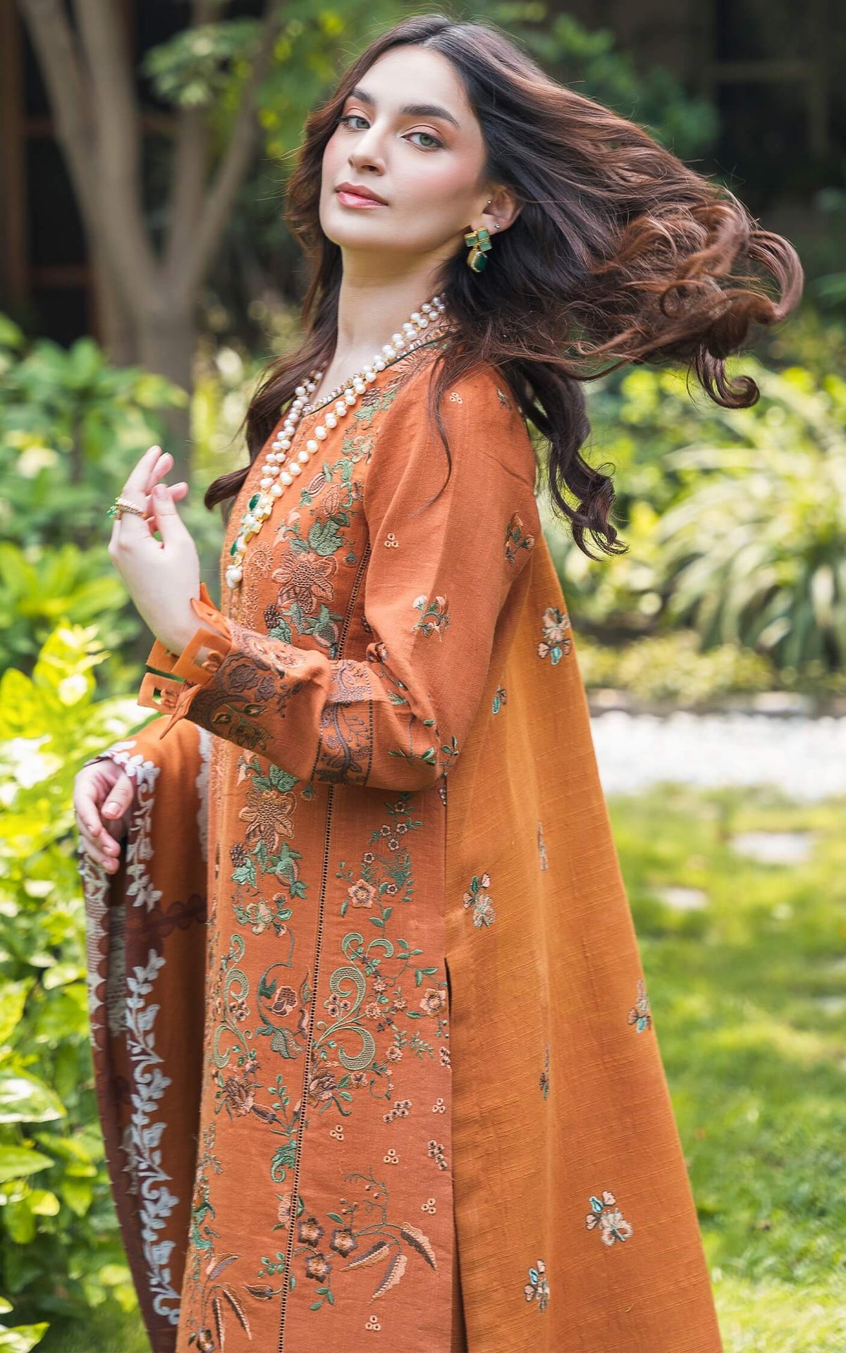 Asifa and Nabeel | Luxury Winter 24 | CARAMEL WL-01 by Asifa and Nabeel - Designer Dress - Type: Ladies Clothes - Available at Libayah - 100% Original