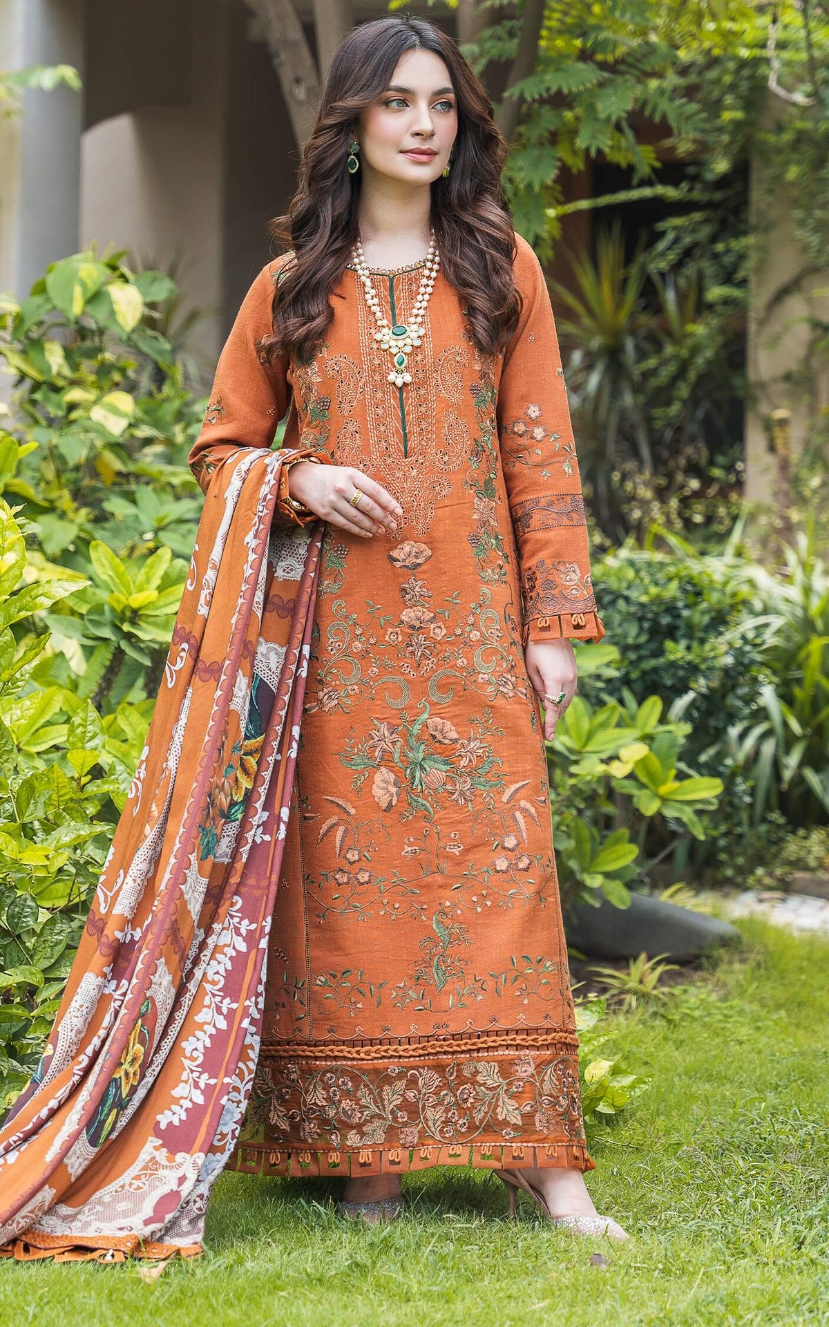 Asifa and Nabeel | Luxury Winter 24 | CARAMEL WL-01 by Asifa and Nabeel - Designer Dress - Type: Ladies Clothes - Available at Libayah - 100% Original