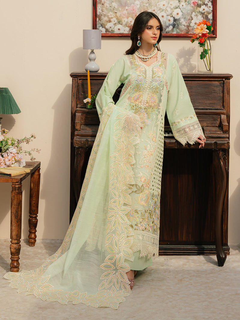 Mahnur | Allenura Luxury Lawn 24 | CAROLINE by Mahnur - Designer Dress - Type: Ladies Clothes - Available at Libayah - 100% Original