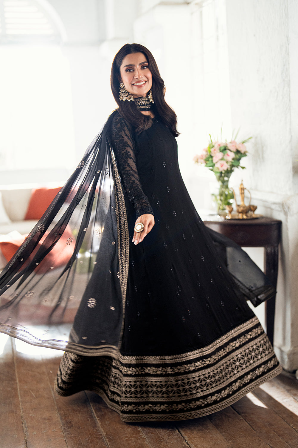 Azure | Luxe Formals | Caviar Noir by Azure - Designer Dress  - Type : Ladies Clothes - Available at Libayah - 100% Original 