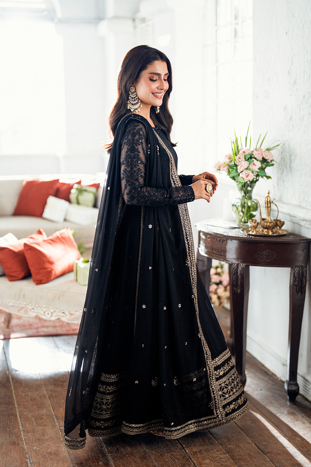 Azure | Luxe Formals | Caviar Noir by Azure - Designer Dress  - Type : Ladies Clothes - Available at Libayah - 100% Original 