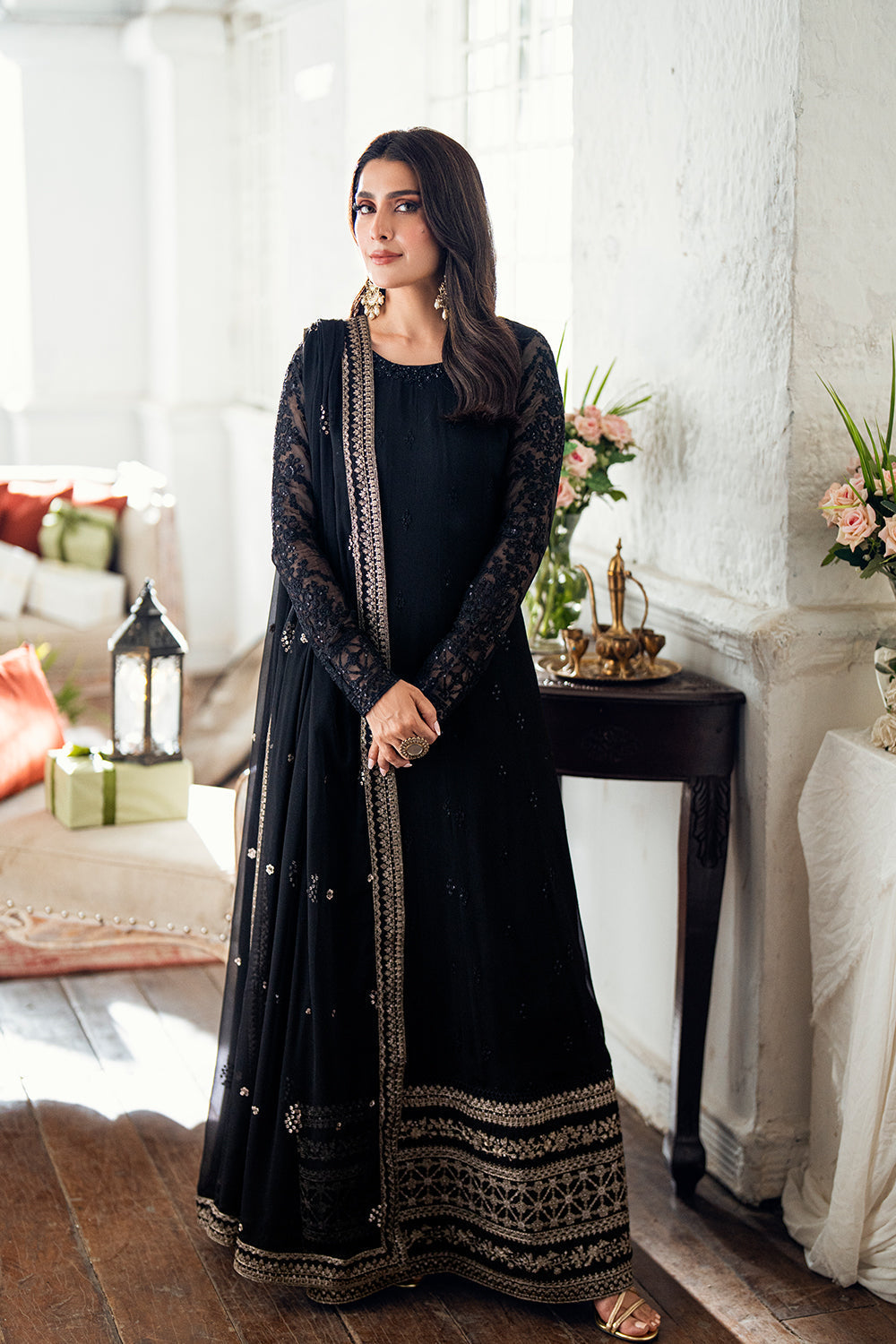 Azure | Luxe Formals | Caviar Noir by Azure - Designer Dress  - Type : Ladies Clothes - Available at Libayah - 100% Original 
