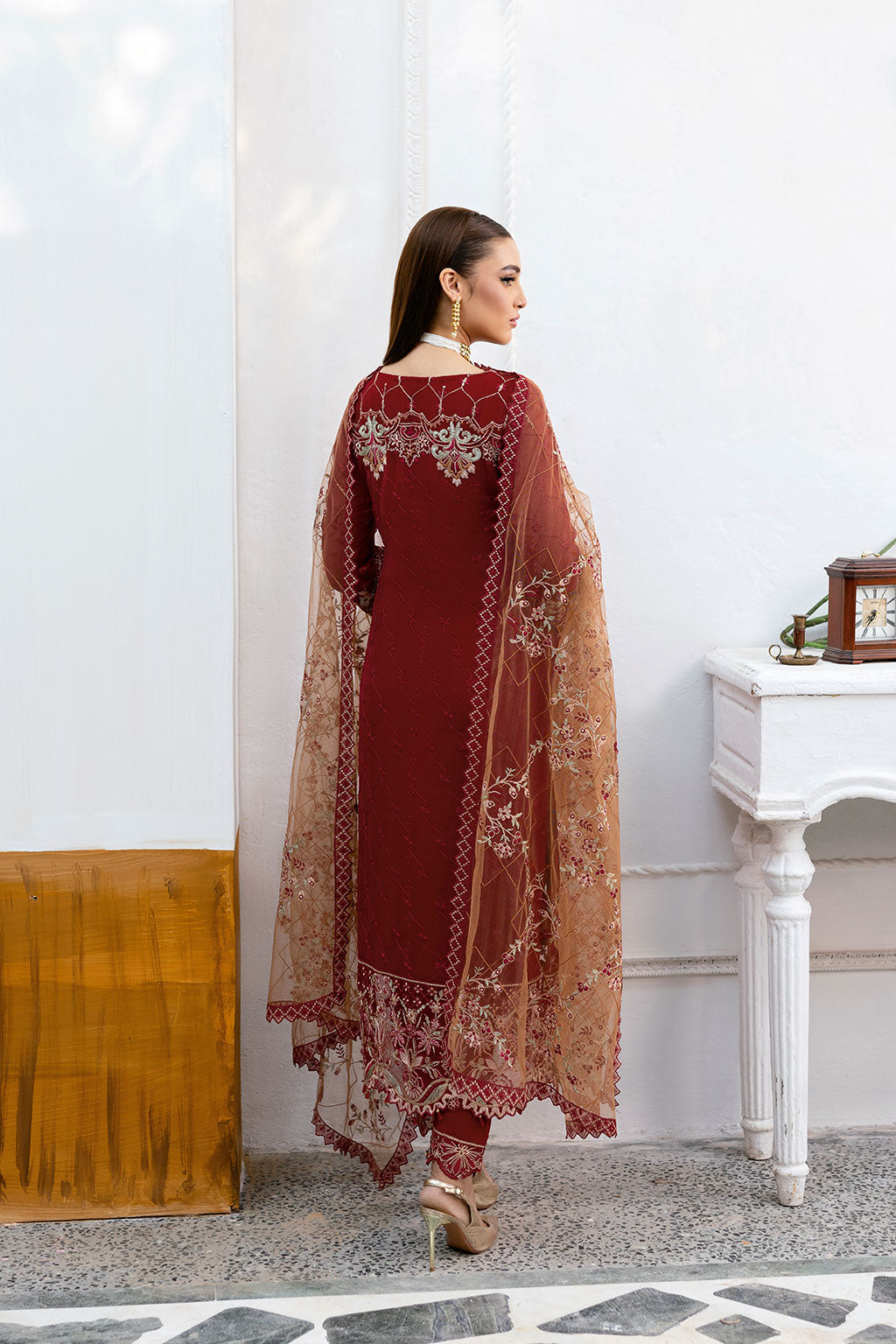 Ramsha | Chevron Chiffon Collection | A-1010 by Ramsha - Designer Dress - Type: Ladies Clothes - Available at Libayah - 100% Original