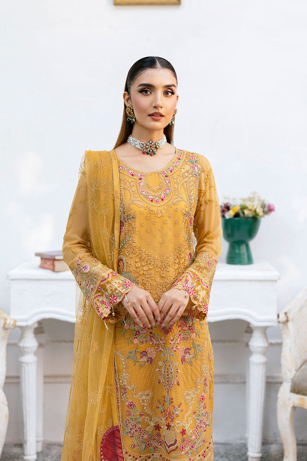 Ramsha | Chevron Chiffon Collection | A-1004 by Ramsha - Designer Dress - Type: Ladies Clothes - Available at Libayah - 100% Original