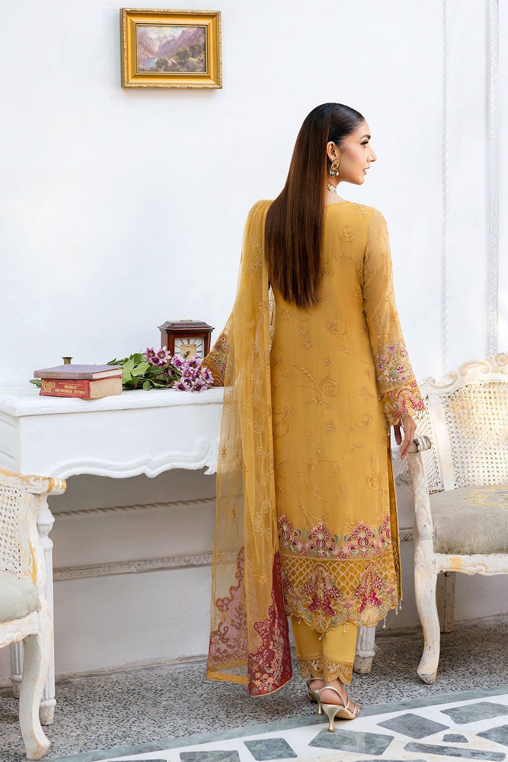 Ramsha | Chevron Chiffon Collection | A-1004 by Ramsha - Designer Dress - Type: Ladies Clothes - Available at Libayah - 100% Original