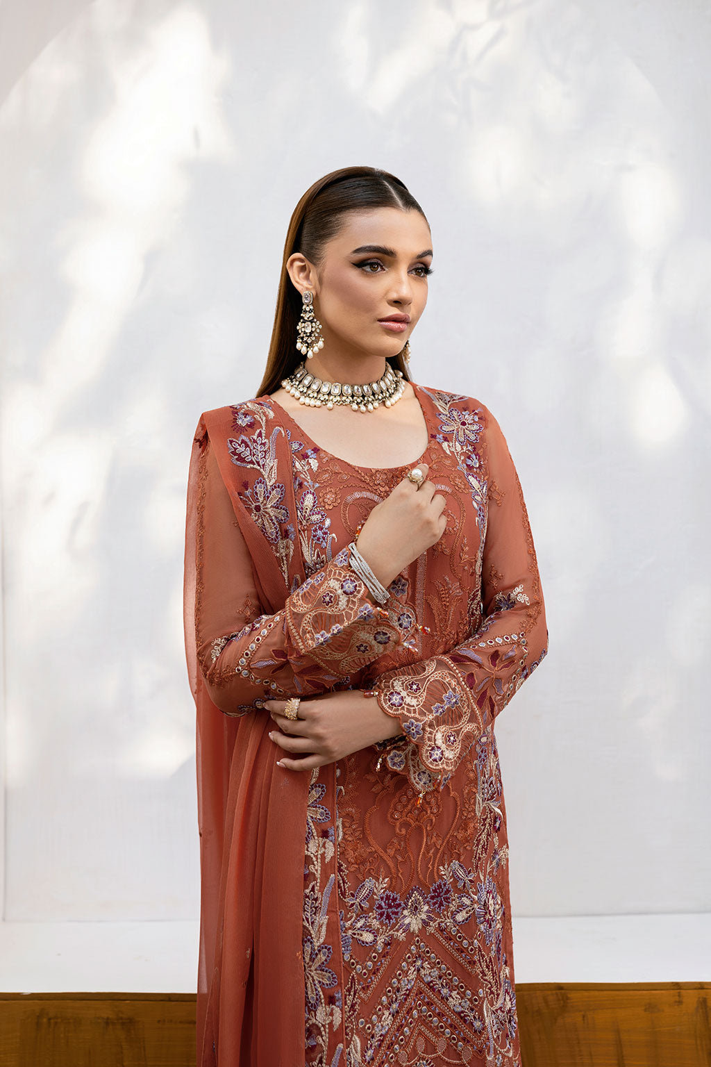 Ramsha | Chevron Chiffon Collection | A-1007 by Ramsha - Designer Dress - Type: Ladies Clothes - Available at Libayah - 100% Original