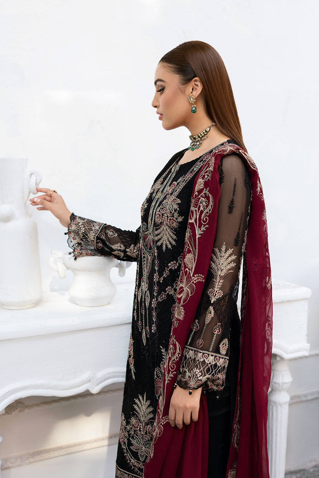 Ramsha | Chevron Chiffon Collection | A-1008 by Ramsha - Designer Dress - Type: Ladies Clothes - Available at Libayah - 100% Original