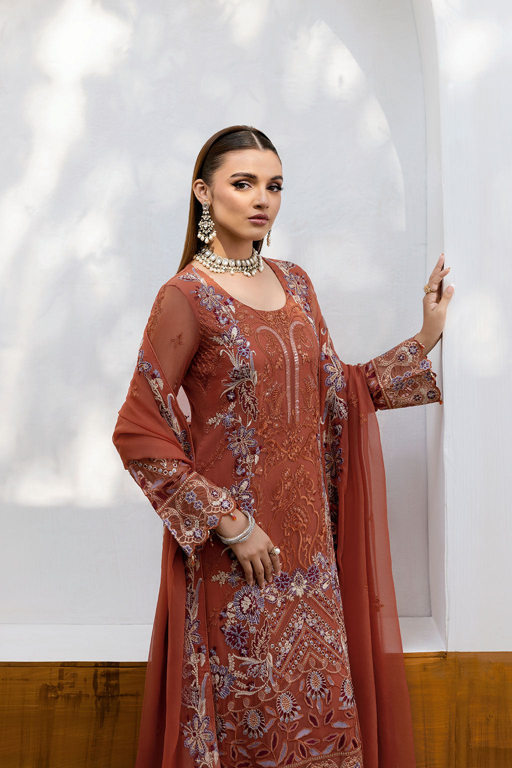Ramsha | Chevron Chiffon Collection | A-1007 by Ramsha - Designer Dress - Type: Ladies Clothes - Available at Libayah - 100% Original