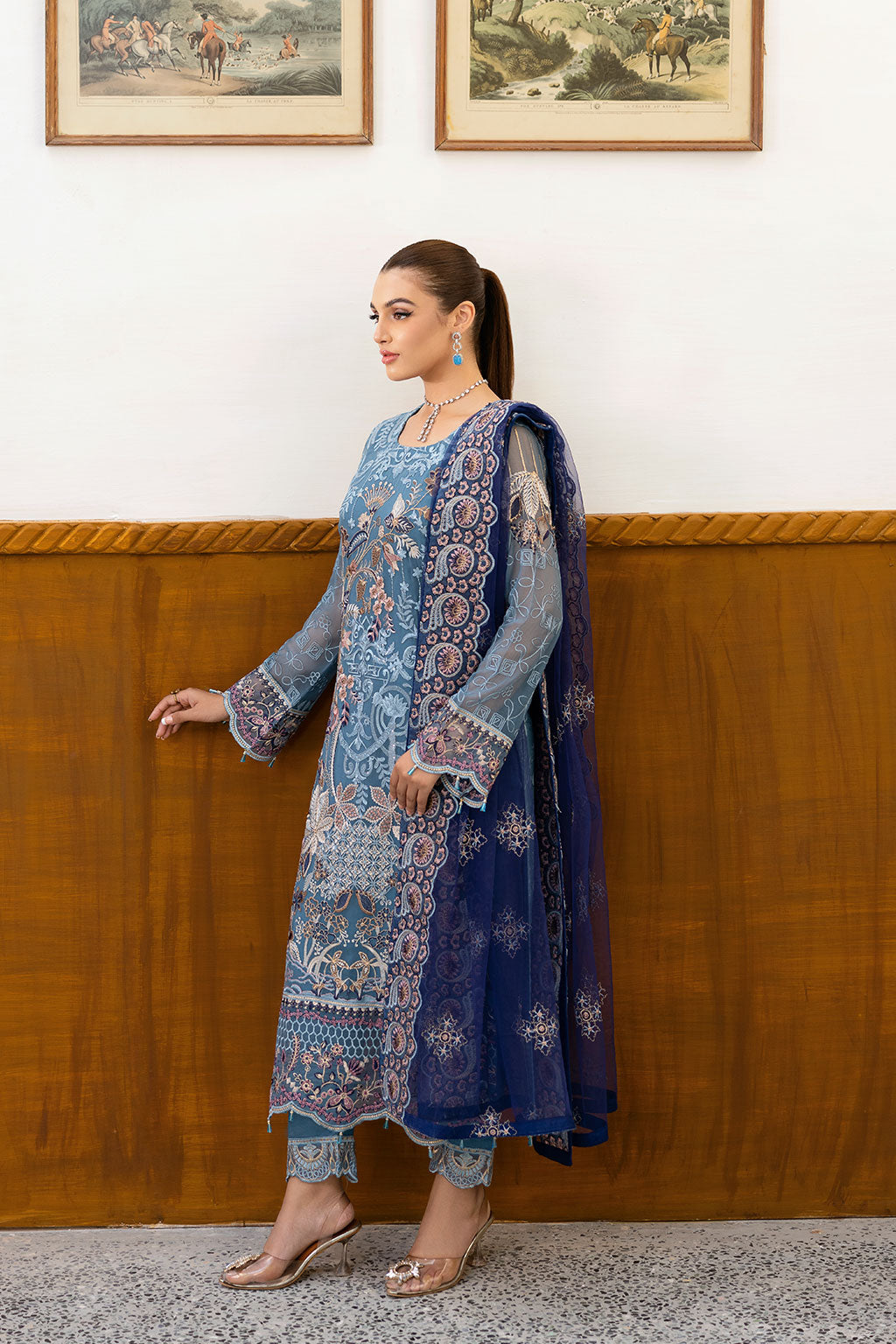 Ramsha | Chevron Chiffon Collection | A-1006 by Ramsha - Designer Dress - Type: Ladies Clothes - Available at Libayah - 100% Original