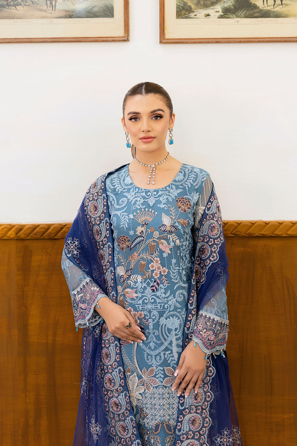 Ramsha | Chevron Chiffon Collection | A-1006 by Ramsha - Designer Dress - Type: Ladies Clothes - Available at Libayah - 100% Original